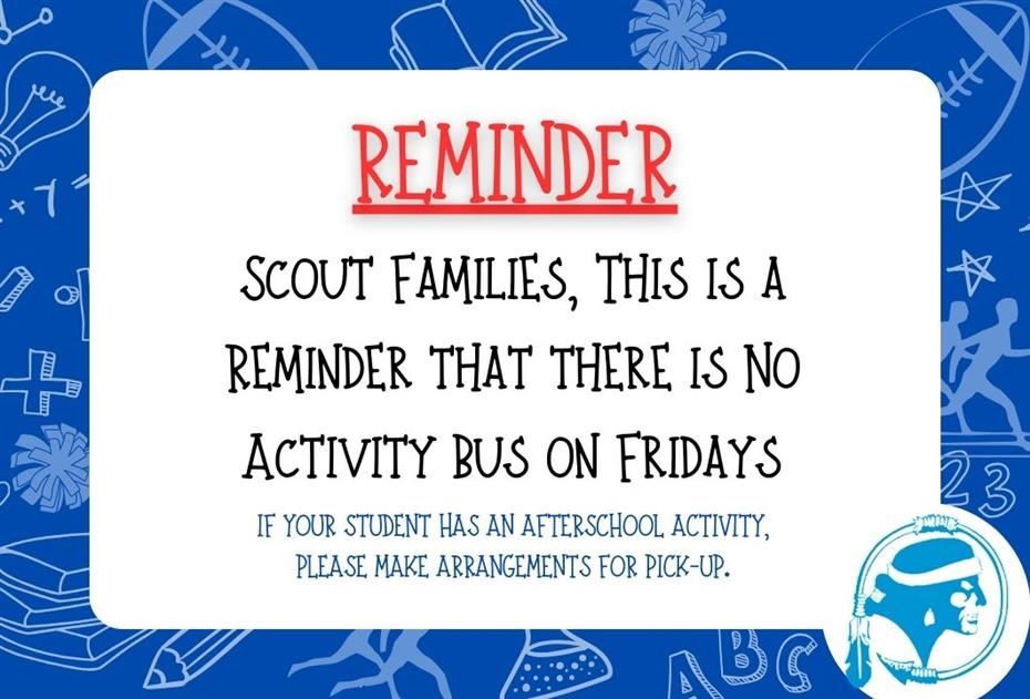 No Activity Bus on Fridays